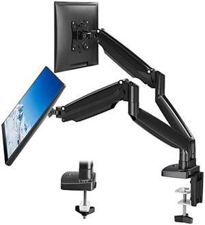 MOUNTUP Dual Monitor Mount for 2 Max 35 inch Ultrawide Screen, Hold 6.6-30.9lbs, Full Motion Gas Spring Dual Monitor Desk Arm, Adjustable Heavy Duty Monitor Stand, VESA Bracket with Clamp/Grommet Base