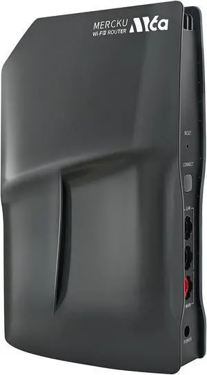 Mercku M6a Mesh Wi-Fi 6 Router for Wireless Internet 1 Pack Covers up to 3,000 sq.ft. Can Add More Units to Form a Mesh Wi-Fi System, Dual-Band Gigabit Router, App Control, AX1800, Iron Grey