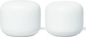 Google Nest Wifi - AC2200 (2nd Generation) Router and Add On Access Point Mesh Wi-Fi System (2-Pack, Snow)