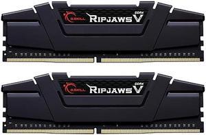 G.SKILL Ripjaws V Series (Intel XMP) DDR4 RAM 64GB (2x32GB) 3600MT/s CL18-22-22-42 1.35V Desktop Computer Memory UDIMM - Black (F4-3600C18D-64GVK)