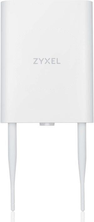 ZyXEL WiFi 6 AX1800 Wireless Gigabit Outdoor Access Point | IP55 Rated | Mesh, Seamless Roaming & MU-MIMO | WPA3-PSK Security | Cloud, App or Direct Management | PoE+ Injector Included | NWA55AXE