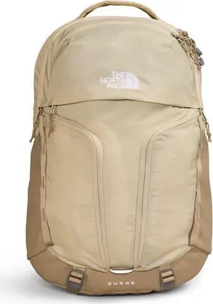 The North Face Women's Surge Commuter Laptop Backpack, Gravel/Khaki Stone, One Size