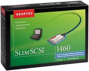 Adaptec SlimSCSI 1460 PCMCIA To Fast SCSI PC Card Kit APA-1460D 1807600