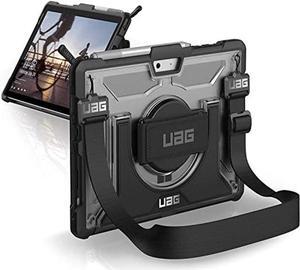 URBAN ARMOR GEAR UAG Designed for Microsoft Surface Go 4 / Surface Go 3 / Surface Go 2 / Surface Go Case 10.5" Plasma w/Hand Strap & Shoulder Strap Feather-Light Rugged Military Drop Tested Cover Ice