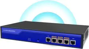 KuWFI LAN Controller, 5 Port 10/100/1000Mbps RJ45 Ports Wireless Aceess Control WLAN Controller AP Management Indoor Outdoor in Wall AP Manage 128PCS Wireless APs, Access 80users in The Same Network