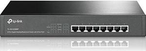 TP-Link TL-SG1008MP 8 Port Gigabit PoE Switch 8 PoE+ Ports @153W Rackmount Plug & Play Sturdy Metal Shielded Ports Overload Protection w/ Port Priority
