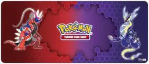 Ultra PRO - Koraidon & Miraidon 6ft Table Mat for Pokemon, Perfect as Oversized Desk Mat, or Mouse Pad for Gaming, Features Colorful Vibrant Awtwork, Soft Fabric Top Protects Cards from Scuffs