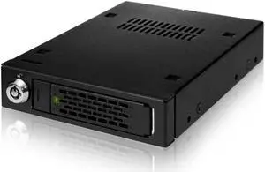 ICY DOCK 2.5" U.2 NVMe SSD PCIe 3.0/4.0 Mobile Rack for External 3.5" Drive Bay (147mm Depth) | ToughArmor MB601VK-B