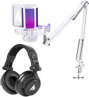 MAONO USB Gaming Microphone with Monitor Headphones, DGM20S, MH601