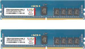 V-Color 32GB (2 x 16GB) DDR4 2666MHz (PC4-21300) 1.2V ECC Registered DIMM Server Memory Ram Module Dual Rank Upgrade CL19 1Rx4 (TR416G26S419K)