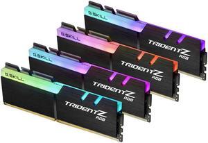 G.SKILL Trident Z RGB Series (Intel XMP) DDR4 RAM 32GB (4x8GB) 3200MT/s CL16-18-18-38 1.35V Desktop Computer Memory UDIMM (F4-3200C16Q-32GTZR)