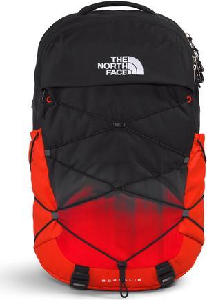THE NORTH FACE Borealis Commuter Laptop Backpack, Fiery Red Dip Dye Large Print/TNF Black, One Size