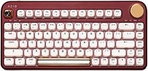 Azio IZO Wireless BT5/USB PC & Mac Mechanical Keyboard, Baroque Rose