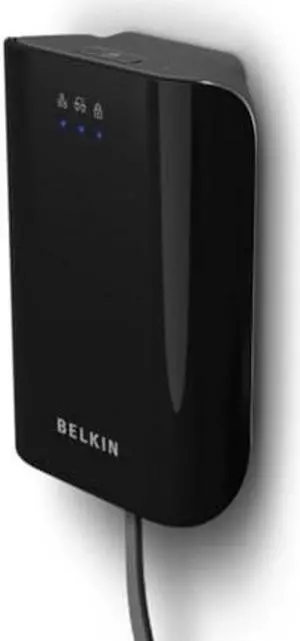 Belkin 200 Mbps Powerline AV Adapter (Black)
