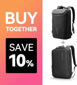 Muzee Business Backpack,Waterproof bag for Travel Flight & Slim Laptop Backpack For Men Hard Shell Business Backpack Fit 15.6 inch PC Casual Daypack,Black