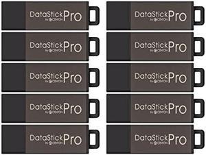 Centon Electronics DataStick Pro USB 2.0 Flash Drive, 4 GB, 50 USB Flash Drives, 50 Bulk Pack, Grey