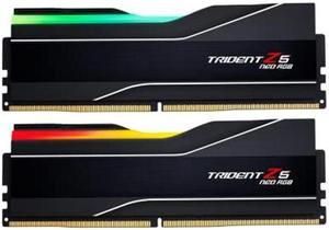 G.SKILL Trident Z5 Neo RGB Series (AMD Expo) DDR5 RAM 32GB (2x16GB) 5600MT/s CL28-34-34-89 1.35V Desktop Computer Memory UDIMM - Matte Black (F5-5600J2834F16GX2-TZ5NR)