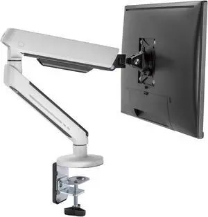 SIIG Single Monitor Desk Mount with Built-in Ambient Relaxing RGB Lights, for 17" to 34" Flat or Curved Screen, Articulating Monitor Stand (CE-MT3J11-S1)