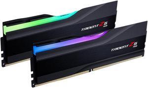 G.SKILL Trident Z5 RGB Series (Intel XMP 3.0) DDR5 RAM 32GB (2x16GB) 6000MT/s CL36-36-36-96 1.35V Desktop Computer Memory UDIMM - Matte Black (F5-6000J3636F16GA2-TZ5RK)
