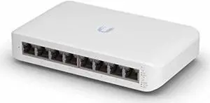 Ubiquiti UniFi Switch Lite 8 PoE | 8-Port Gigabit Switch with 4 PoE+ 802.3at Ports (USW-Lite-8-PoE),White