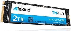 INLAND TN450 2TB NVMe M.2 PCIe Gen4x4 2280 Internal Solid State Drive SSD - Up to 5,000 MB/s, 3D NAND, Storage and Memory for Laptop & PC Desktop