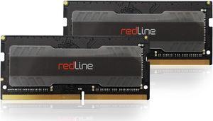 Mushkin Redline Notebook - DDR4 Gaming Laptop DRAM - 64GB (2x32GB) SODIMM Memory Kit - 2666MHz (PC4-21300) CL-16 - 260-pin 1.2V RAM - Dual-Channel - Low-Voltage - (MRA4S266GHHF32GX2)