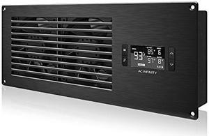 AC Infinity AIRFRAME T7-N Black, High-Airflow Cooling Fan System 17", Intake Airflow, for AV Equipment Rooms, Closets, and Enclosures