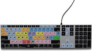 KB Covers Avid Media Composer Keyboard | Editing Keyboard Compatible with macOS & Windows | Wired & Wireless (Backlit Aluminum MacOS) Video Editing