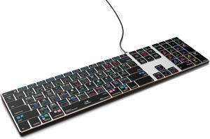 Davinci Resolve Backlit Pro Aluminum Keyboard - macOS - US