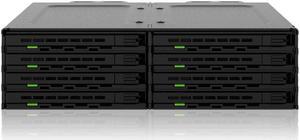 8 Bay 2.5" SAS/SATA HDD/SSD Mobile Rack for 5.25" Bay - ExpressCage MB038SP-B