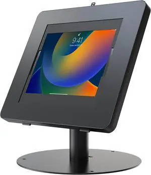 Premium iPad Retail POS Stand - CTA Upscale Tablet Kiosk Stand with 360 Degree Rotation & Locking for Retail, Restaurants & More - for Surface Pro 3-8th Gen, iPad Pro 12.9" & More- Black (PAD-HSKSBL)