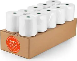 MUNBYN Receipt Printer and Thermal Paper 3 1/8 x 230ft