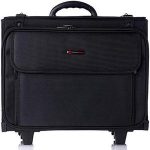 Alpine Swiss Rolling 17" Laptop Briefcase Hard Side Catalog Case on Wheels