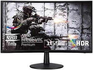 Acer Nitro ED240Q Sbiip 23.6" Full HD 1920 x 1080 VA 1500R Curved Gaming Monitor | AMD FreeSync Premium | 165Hz Refresh Rate | 1ms (VRB) | ZeroFrame Design | 1 x Display Port 1.4 & 2 x HDMI 2.0 Ports