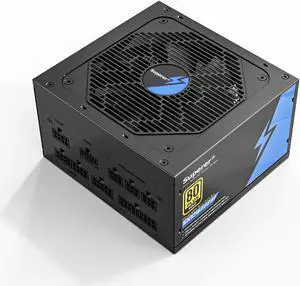 Superer 1000W Power Supply, PC PSU ATX 3.1, PCIE 5.1, 12VHPWR, Computer Gaming Low Noise Black for GPU 4090 4080 4070Ti 7900XTX 3900 3080Ti, (CE Safety Certified), Silent FDB Fan