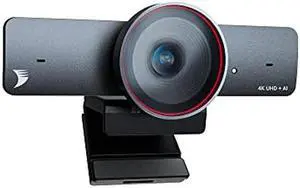 WYRESTORM 4K Webcam with AI Tracking, Auto Framing, 120deg FOV, 90fps, 8X Digital Zoom, ePTZ, Dual AI Noise-canceling Mics, Conference Room Camera for Video Call, Remote Education, HD Live Streaming