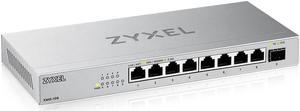 Zyxel 8-Port 2.5G Multi-Gig Unmanaged Switch with 1 x 10G SFP+ | Desktop or Wall Mount [XMG-108]