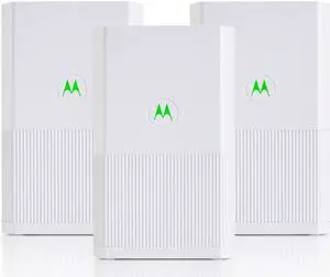 Motorola MH7023 | WiFi Mesh System (3-Pack) | Replaces Router + Extender | Easy Setup, Network Protection, Parental Controls | AC2200 WiFi Speed | up to 5000 sq ft