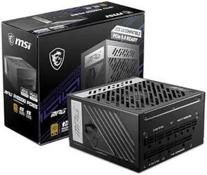MSI MPG A1000G PCIE 5 & ATX 3.0 Gaming Power Supply - Full Modular - 80 Plus Gold Certified 1000W - 100% Japanese 105degC Capacitors - Compact Size - ATX PSU