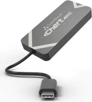 ClonerAlliance Chert 4KC, HDMI to USB-C Video Capture Dongle, Ultra Low Latency, Play Game Consoles on Laptop, Driver Free, 4K Input Supported.