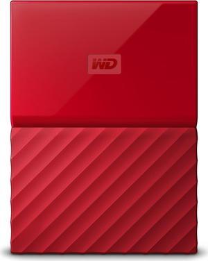 WD 2TB Red My Passport Portable External Hard Drive - USB 3.0 - WDBYFT0020BRD-WESN