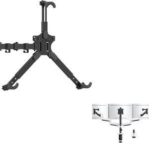 MOUNTUP Universal VESA Mount Adapter Kit Bundle with Triple Monitor Mount