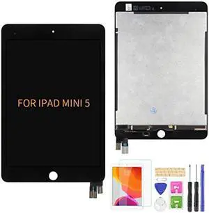 A-MIND for iPad Mini 5 7.9" 2019 A2133 A2124 A2126 A2125 LCD Display Touch Screen Assembly Replacement Parts, Tablet Front Panel & LCD Screen Repair,with Free Tool Set + Screen Protector (Black)