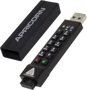 Apricorn 32GB Aegis Secure Key 3Z 256-bit AES XTS Hardware Encrypted FIPS 140-2 Level 3 Validated Secure USB 3.0 Flash Drive (ASK3Z-32GB),Black