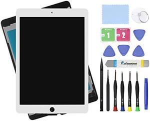 9.7" LCD Screen Replacement for iPad air 2 2nd Generation A1566 A1567 Display LCD Assembly and Glass Touch Digitizer Premium Repair Kit (White)