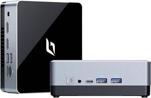 CyberGeek Nano A1 Small Computer, Intel 12th Alder Lake N100 (up to 3.4GHz), Mini PC 4GB DDR4 RAM 256GB PCIe SSD, Mini Desktop Supports 4K Dual Display/USB3.0/WiFi 6/BT5.2/RJ45/VESA for Home School