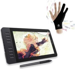 GAOMON PD1161 11.6 Inches Tilt Support Drawing Pen Display with 8192 Levels Pressure Sensitive Battery Free Pen AP50 and 8 Shortcut Keys & GAOMON Two-Finger Glove