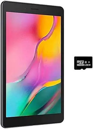 SAMSUNG Galaxy Tab A 8.0" (2019, WiFi Only) 32GB, 5100mAh All Day Battery, Dual Speaker, SM-T290, International Model (32GB + 128GB SD Bundle, Black)