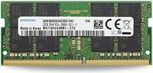 Sam Original 32GB (1x32GB) DDR4 2666MHz PC4-21300 SODIMM 2Rx8 CL19 1.2v 260-PIN Laptop Notebook Memory Module RAM Upgrade M471A4G43MB1-CTD Adamanta