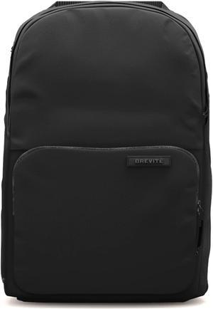 The Brevite Backpack - Casual daypack backpacks for every function. Compact but spacious 18L aesthetic traveling backpack with laptop compartment. (Black)